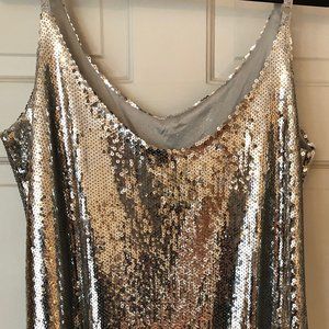 Silver,  Dress, Sequin, Party Dress,
